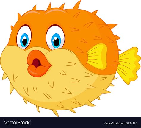Puffer Fish Cartoon royalty.